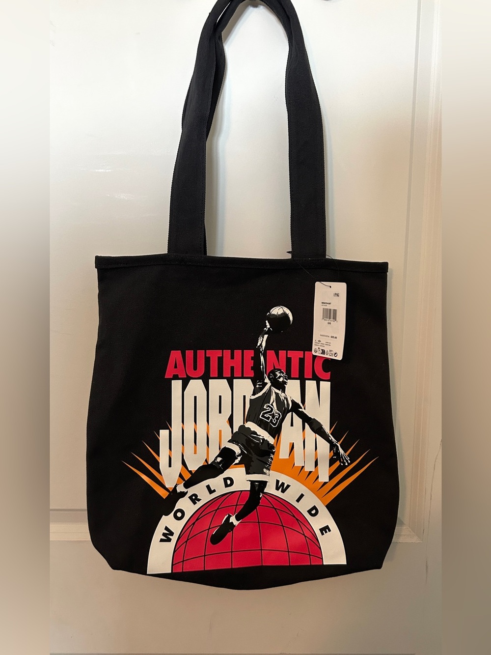 Authentic Jordan Graphic Grey Tote Bag